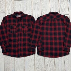 Red and Black Plaid Men's Shirt